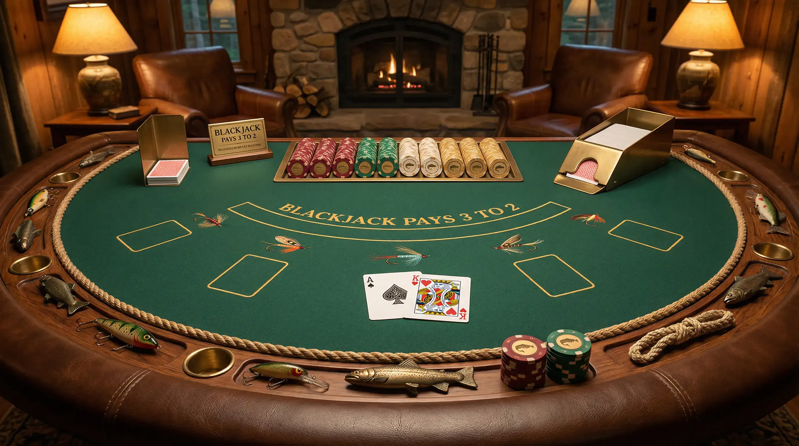 Mesa de Blackjack elegante no tradicionalbet